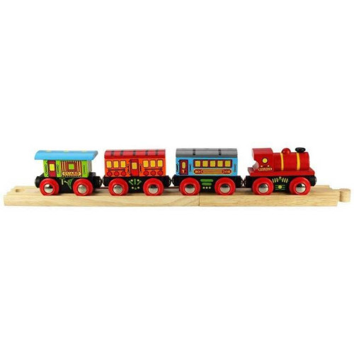 Bigjigs Rail Osobní vlak + 3 koleje