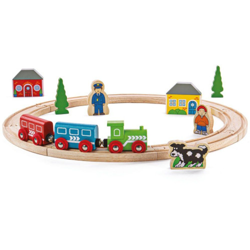 Bigjigs Rail Moje první vláčkodráha 20 dílů