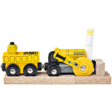 Bigjigs Rail Replika historické lokomotivy Rocket + 2 koleje