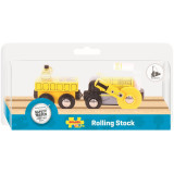 Bigjigs Rail Replika historické lokomotivy Rocket + 2 koleje
