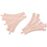 Bigjigs Rail Dřevěné koleje třícestná výhybka 2 ks