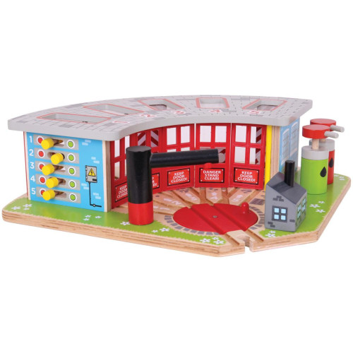 Bigjigs Rail Exkluzivní depo pro 5 vláčků