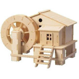 Woodcraft Dřevěné 3D puzzle vodní mlýn
