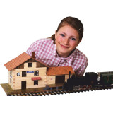 Walachia Dřevěná slepovací stavebnice Vlakové nádraží