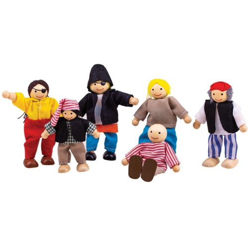 Bigjigs Toys Set piráti 6ks