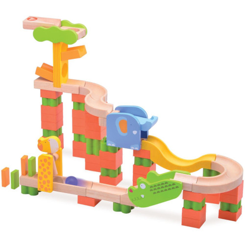 Wonderworld Dřevěná kuličková dráha TRIX - Safari