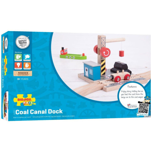 Bigjigs Rail Uhelný dok s jeřábem
