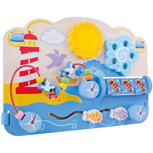 Bigjigs Baby Dřevěná motorická deska moře