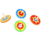 Bigjigs Toys Dřevěná barevná káča 1 ks