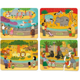 Vilac Dřevěné puzzle Zoo