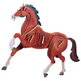 Woodcraft Dřevěné 3D puzzle kůň