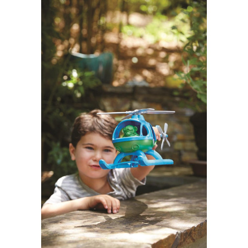 Green Toys Vrtulník zelený