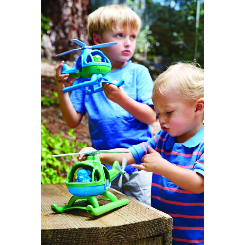 Green Toys Vrtulník zelený