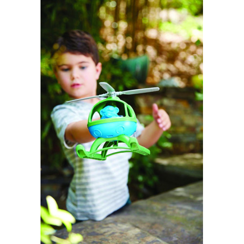 Green Toys Vrtulník zelený