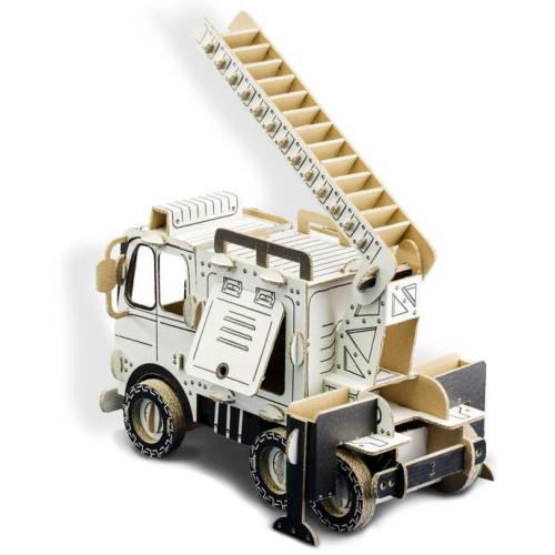 TO DO kartonová 3D skládačka Hasičské auto cisterna