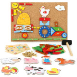 Small Foot Dřevěná kreativní hra farma