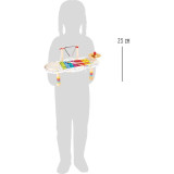 small foot Dřevěný muzikální hudební stoleček s puntíky