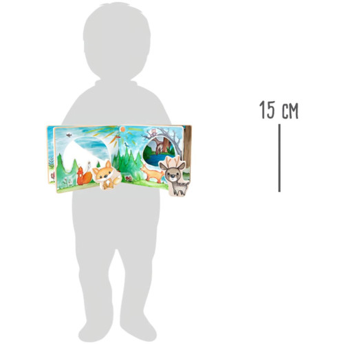 small foot Dřevěná obrázková knížka interaktivní hra