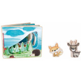 small foot Dřevěná obrázková knížka interaktivní hra