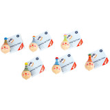 small foot Dřevěná káča Klaun sada 6 ks