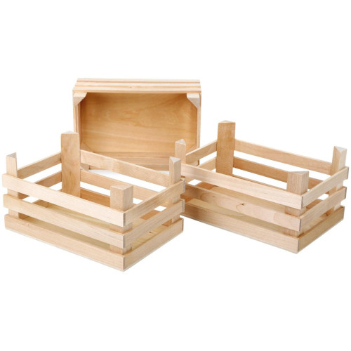 Small Foot Sada velká přepravka na potraviny 3 ks