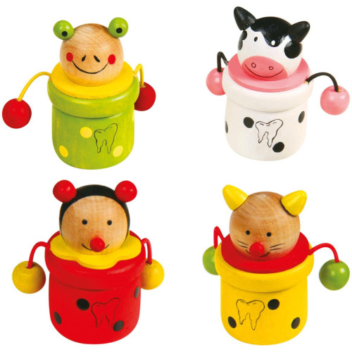 Small Foot Krabička na mléčné zoubky zvířátka 4 ks