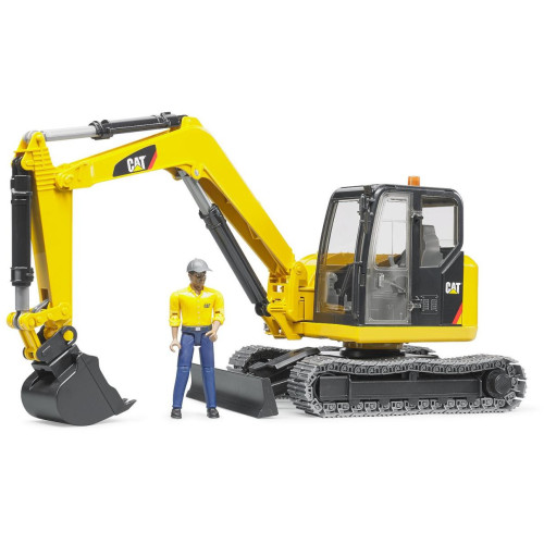 Bruder Minibagr CAT s figurkou