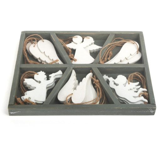 Small Foot Dřevěné vánoční ozdoby anděl