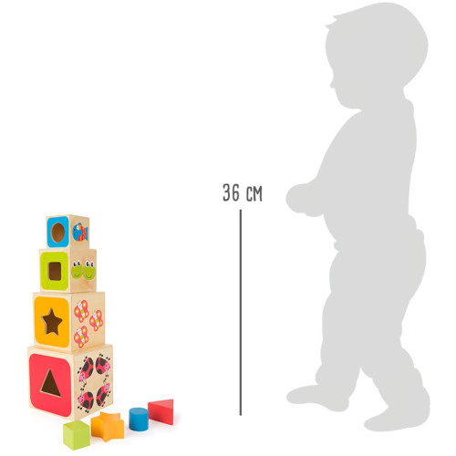 small foo  Didaktické vkládací kostky ABC