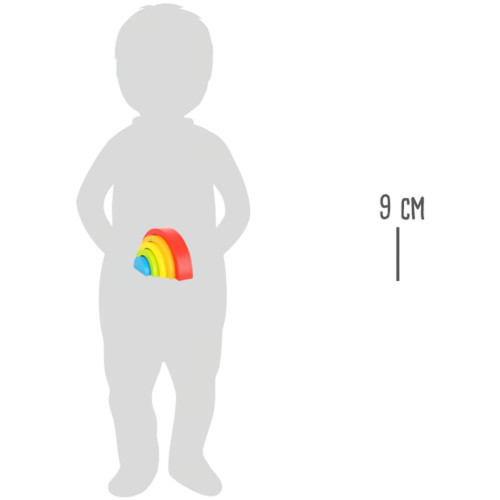 small foot Skládací kostky duha