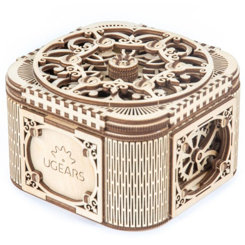 Ugears 3D dřevěné mechanické puzzle Šperkovnice
