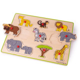 Bigjigs Toys Vkládací puzzle safari