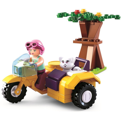 Sluban Girls Dream Holidays M38-B0600C Motocykl s postranním vozíkem