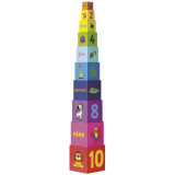 Tidlo Věž ze skládacích kostek Rainbow