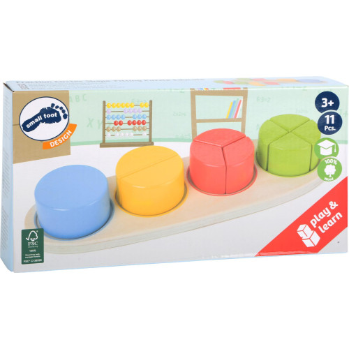 small foot Dřevěná edukativní tabulka zlomky