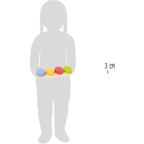 small foot Dřevěná edukativní tabulka zlomky