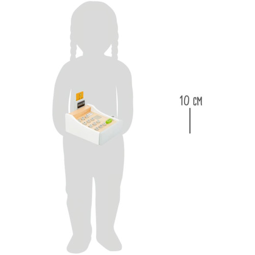 small foot Dřevěná evidenční pokladna bílá