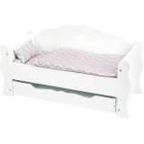 small foot Dřevěná postýlka pro panenku bílá