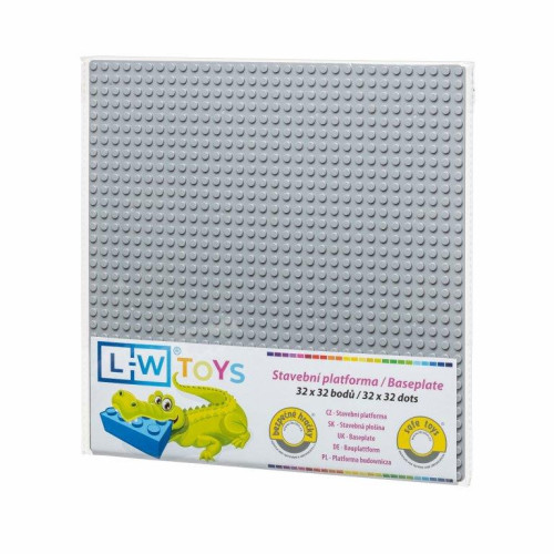 L-W Toys Základová deska 32x32 světle šedá