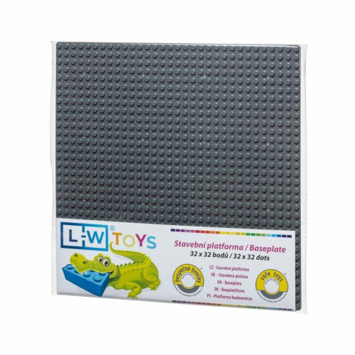 L-W Toys Základová deska 32x32 tmavě šedá