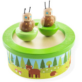 Bigjigs Toys Dřevěná hrací skříňka woodland