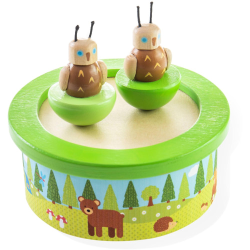 Bigjigs Toys Dřevěná hrací skříňka woodland