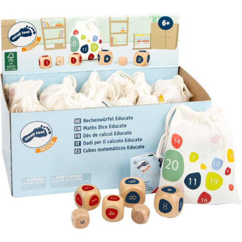 Small Foot Displej Edukatívne kocky počítanie 12 ks