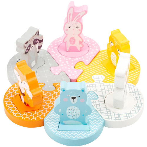 Small Foot Dřevěné vkládací puzzle zvířátka