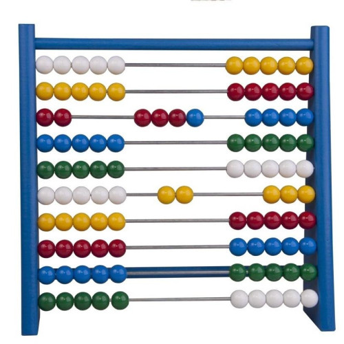 Detoa Počítadlo dřevěné modré půlené