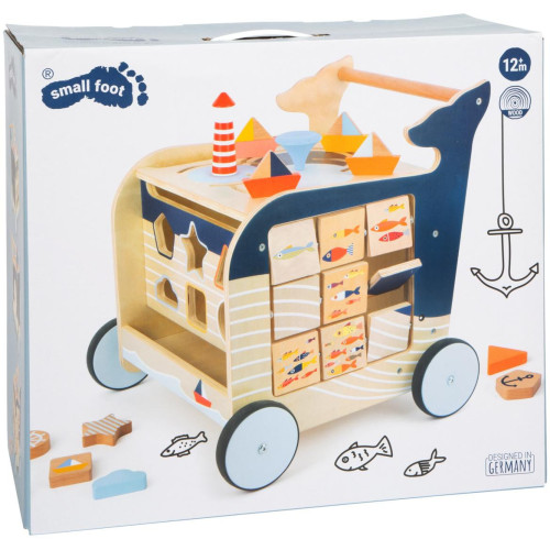 small foot Dřevěné chodítko Velryba