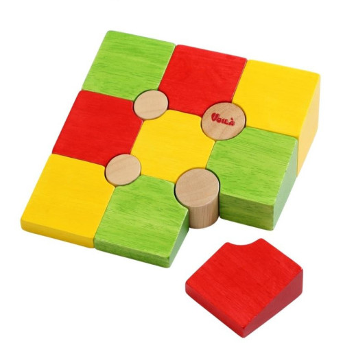 Voila Dřevěné 3D puzzle tvary