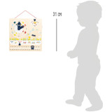 small foot Didaktický kalendář s hodinami