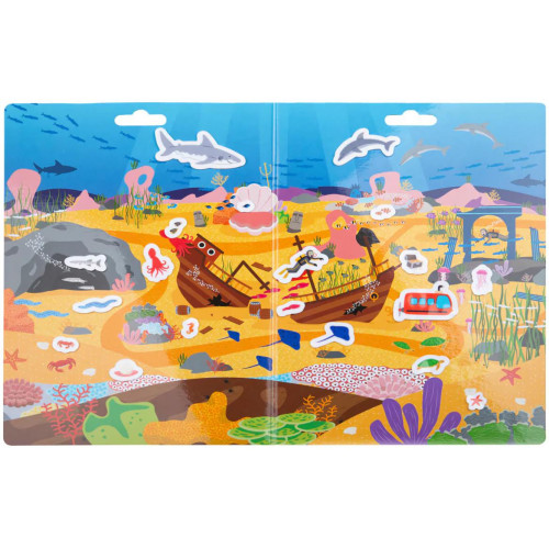 Bigjigs Toys Znovu použitelné samolepky dobrodružství v moři