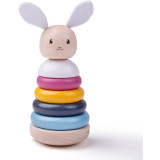 Bigjigs Baby Dřevěná motorická nasazovací věž králíček